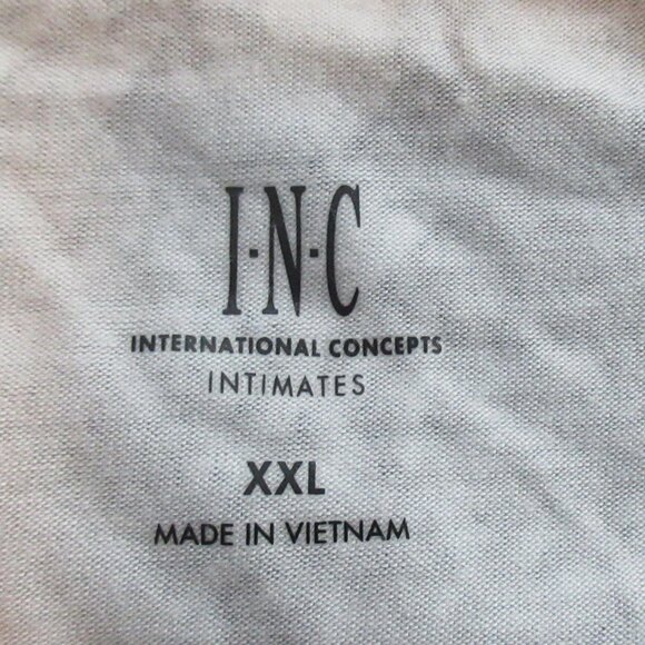 INC Women's 2-Piece Soft Lace-Trim Cami & Shorts Pajama Set, Gray Snakeskin, XXL - Picture 6 of 8